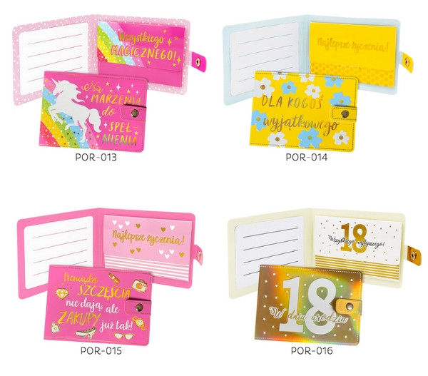 Portfelik prezentowy POR mix okazji Passion Cards
